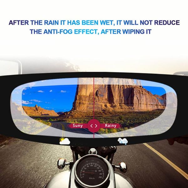 

ultra clear full-frame shield anti fog easy use uv patch paster helmet insert film motorcycle universal rain mist visor