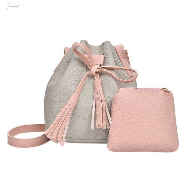 

мода женщины повседневная bucket бахромой мать сумка дочь пакет crossbody мешка оптовая amp; перевозка груза падения bandolera 30