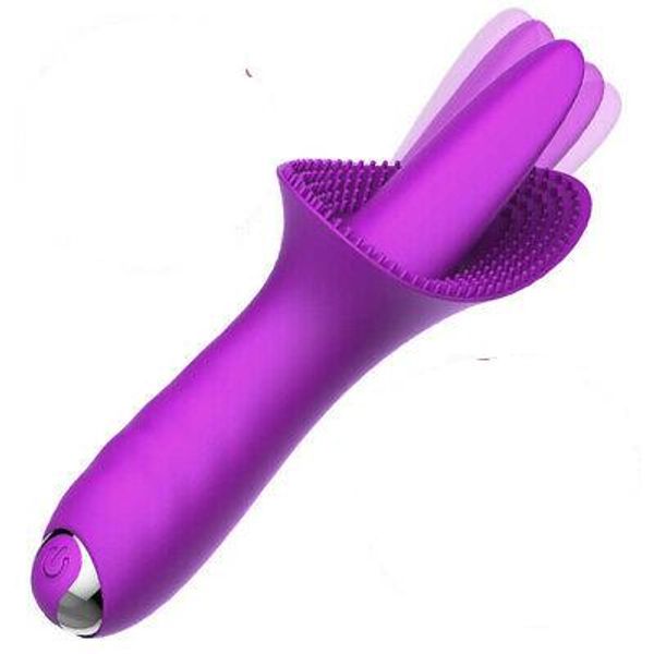 Sex Tongue Vibratore Lecca Dildo Clitoride Stimolatore Orale Donne Masturbatore Giocattolo A987