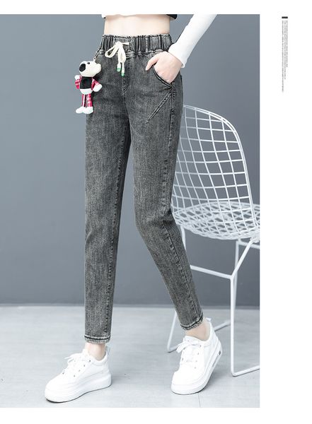 

gray the new foot haroun pants brim straight trousers, Blue