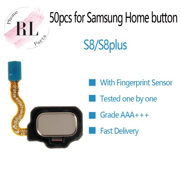 

50pcs home button fingerprint sensor repair flex cable for samsung galaxy s8 g950 g950u s8 plus g955 g955u parts replacement