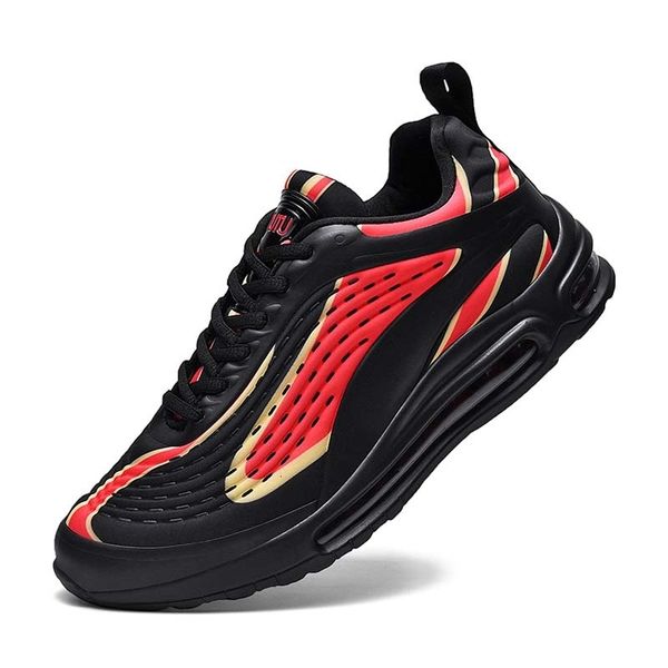 

new designer mens cushions running jogging shoes triple black red navy blue red tennis shoes mens trainers sports sneakers size 7-13