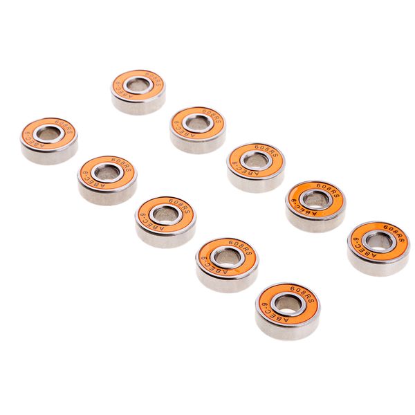 

10 pieces abec-9 608rs roller skate wheel bearings seal ball bearings