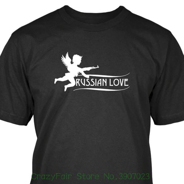 

россии любви футболка мужчина футболка great качество funny man подарки, White;black