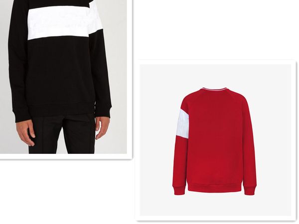 

мода толстовки мужчины пуловер толстовка с длинным рукавом толстовка caasual письмо вышивка осень зима mens одежда8, Black