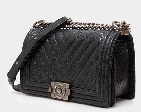 

designer luxury chanel quilted leather-chain-shoulder trunk handbag french brand