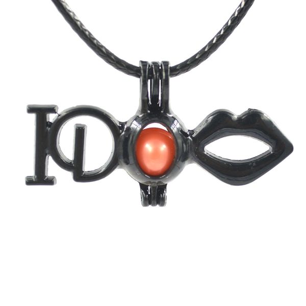 

fashion jewelry black pearl cage jewelry locket pendant findings cage essential oil diffuser locket for oyster pearl ing, Silver