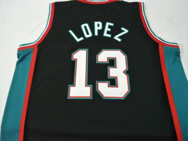 

custom men youth women rare #13 felipe lopez college basketball jersey size s-4xl or custom any name or number jersey, Black