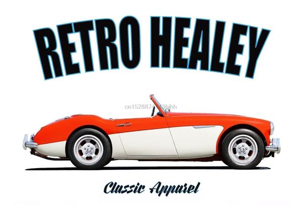 

healey 3000 t-shirt. retro healey. classic car. modified, White;black