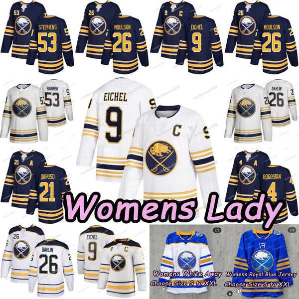 

womens lady buffalo sabres jersey jack eichel jeff skinner rasmus ristolainen rasmus dahlin sam reinhart sheary okposo pominville jerseys, Black;red