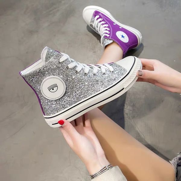 

2019 new undefeated chuck 70 ox canvas shoes chiara ferragni designers big eyes shining women casual sneakers 112213, Black