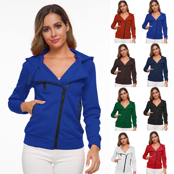 

women designer hoodies hooded pullover autumn long sleeve sweatshirts womens clothing fashion tee casual zipper sweater, Black;brown