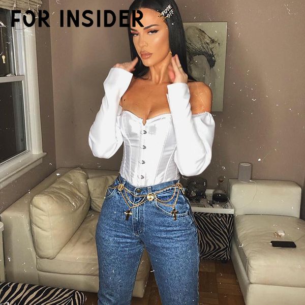 

for insider off shoulder white sequin blouse shirt women long sleeve elegant black blouse lace up autumn ladies blusas mujer
