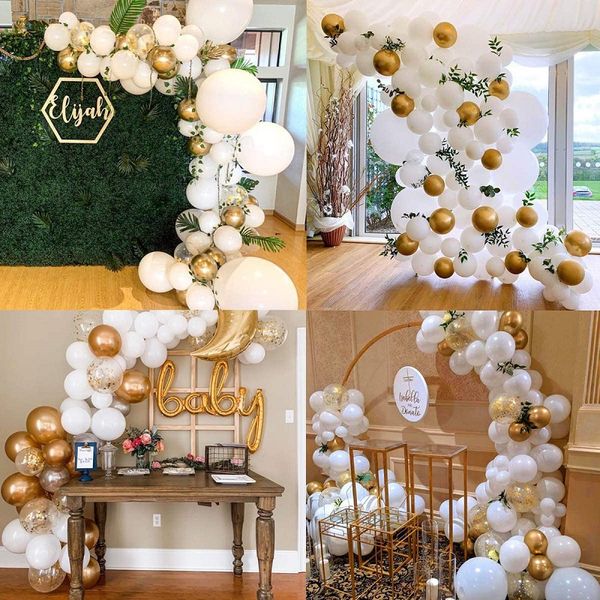 

theme balloon platinum party garland birthday wedding decoration