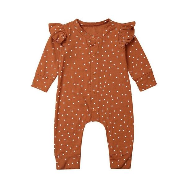 

new baby girl polka dots romper jumpsuit playsuit outfit autumn clothes, Blue