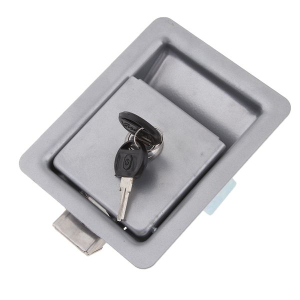 

rv camper trailer paddle entry door lock latch handle knob dead bolt with keys (silver