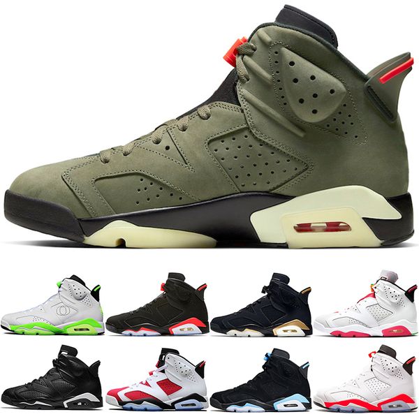 

jumpman 6s men basketball shoes 6 hare dmp black cat infrared medium olive carmine mens trainers sports sneakers size 40-47, White;red