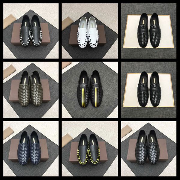 

luxury flats mens designer casual dress shoes suede leather metal buckle wedding shoes fashion sneaker men's shoes big size loafers, Black