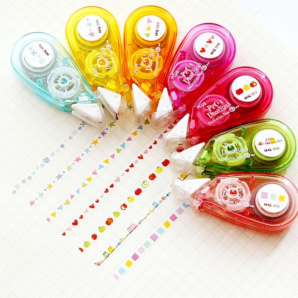 

transparent colorful various patterns creative diary notebook sticker deco rush correction tape for girl