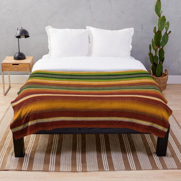 

blankets mexican serape 1 throw blanket soft sherpa bed sheet single knee office nap
