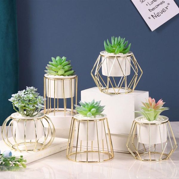 

simulated succulent potted plants ceramic flower pot home office deskdecorative fake potting artificial plant home decor