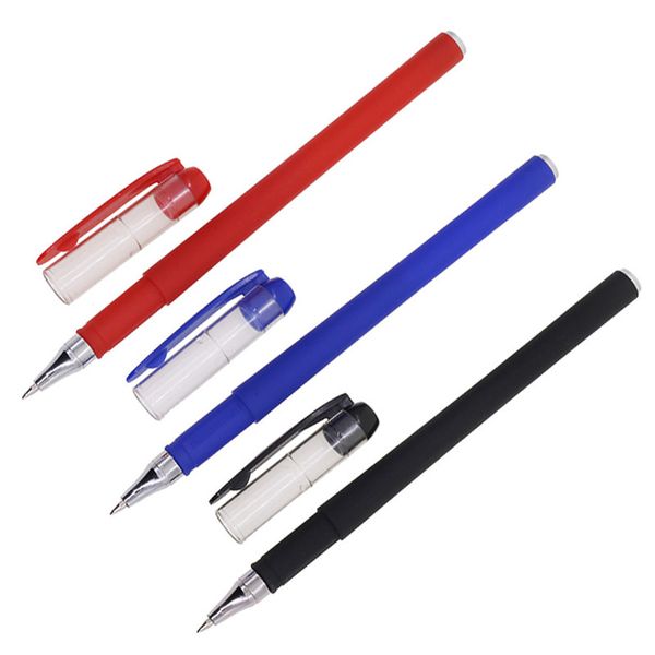

3 pcs blue refill ball-point pen 0.5 mm nib decoration gift pen student stationery office supplies, Blue;orange