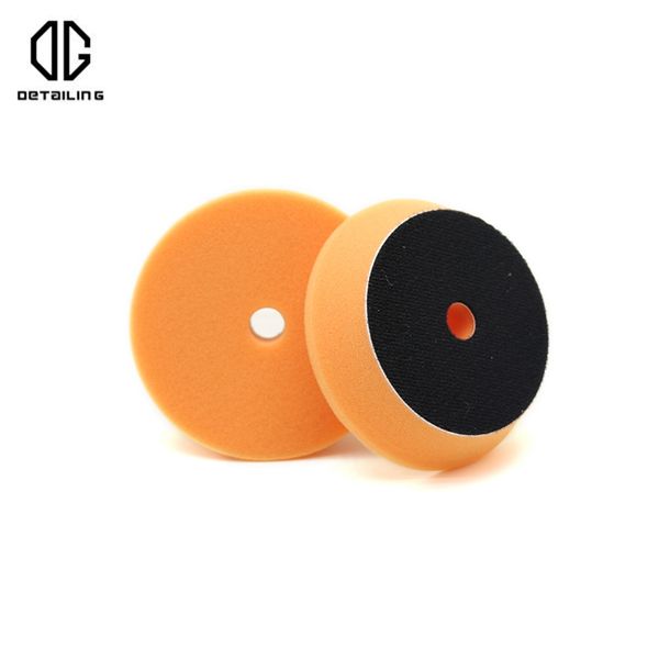

detailing 2pcs 80mm orange foam polishing buffing pad for 3inch da polisher use