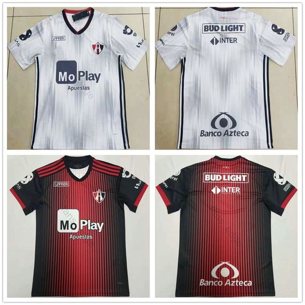 

2019 mexico club atlas home red soccer jerseys 19 20 atlas j.barraza .caballero r.marquez soccer shirt white away football uniform, Black;yellow