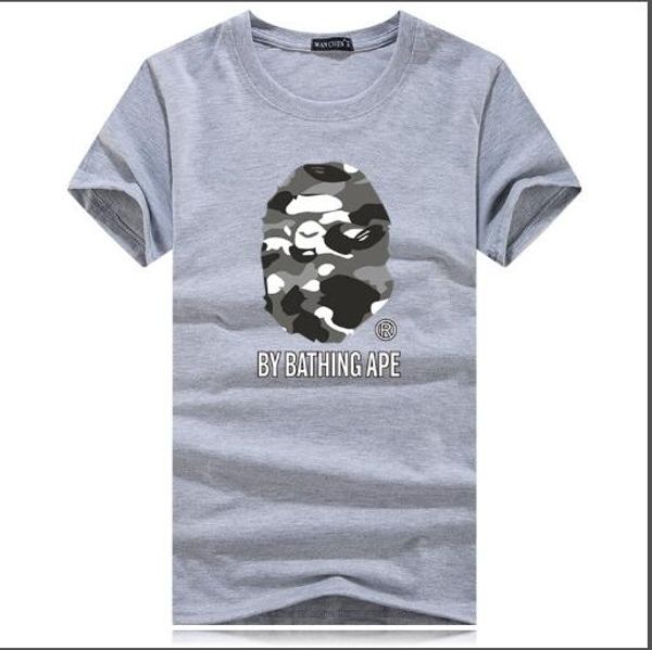 

b6 men's women'short-sleeved cotton summer printing pattern loose version of the upper body super handsome fashion trend men, White