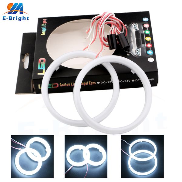 

2pcs dc9-30v 60mm 70mm 80mm 90mm 95mm 100mm 110mm 120mm 2835 milk light 18lm/smd led angel eyes halo rings green yellow ice blue