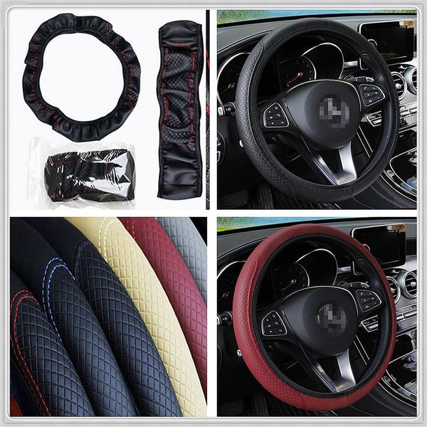 

car 38cm steering wheel artificial leather cover for yamaha trucks dacia kenworth infiniti octavia a7