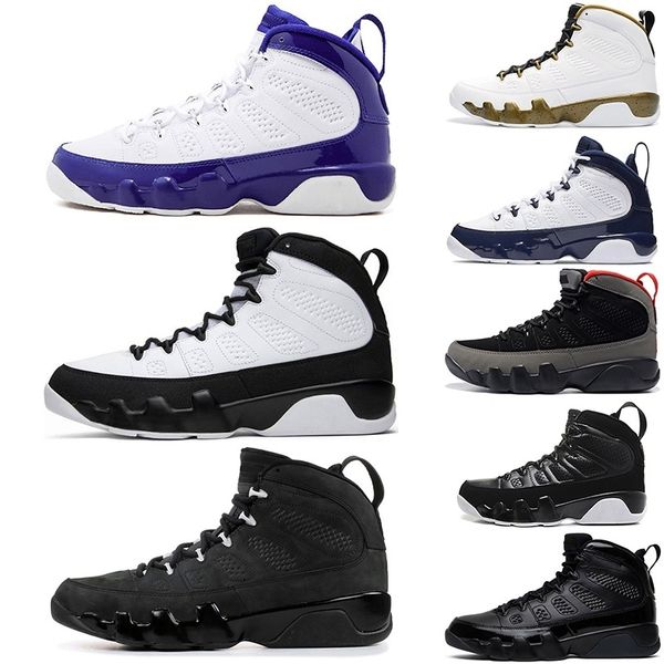 

9s dream it do it basketball shoes lakers pe city of flight la statue og space jam mens shoes 9s unc bred trainers