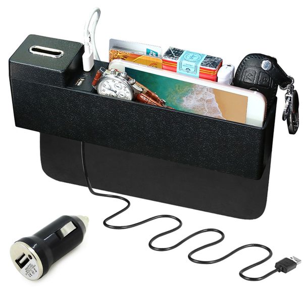 

car seat storage bag stowing tidying pu leather car seat side storage box organizer for phone coins card keys auto accessories