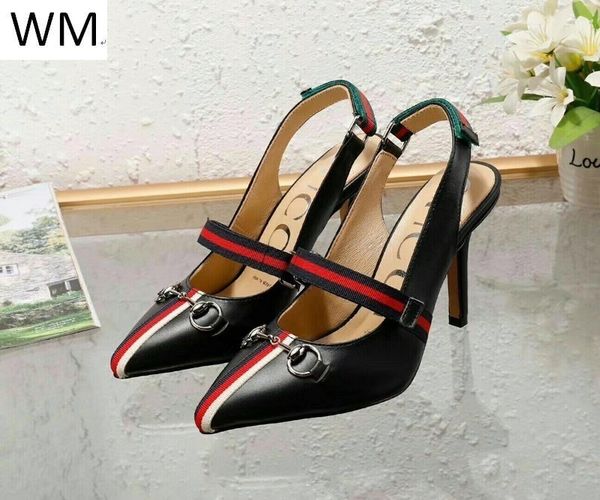 

Duping520 мода Полутка ремень с остроконечной обуви тапочки повседневная ручной ходь