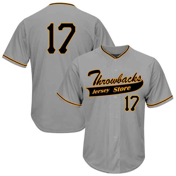 

Throwbacks Commemorative Jersey No17 Exquisite Embroidery High Quality Cloth Breathable Sweat Absorption Professional Jersey Production 2019