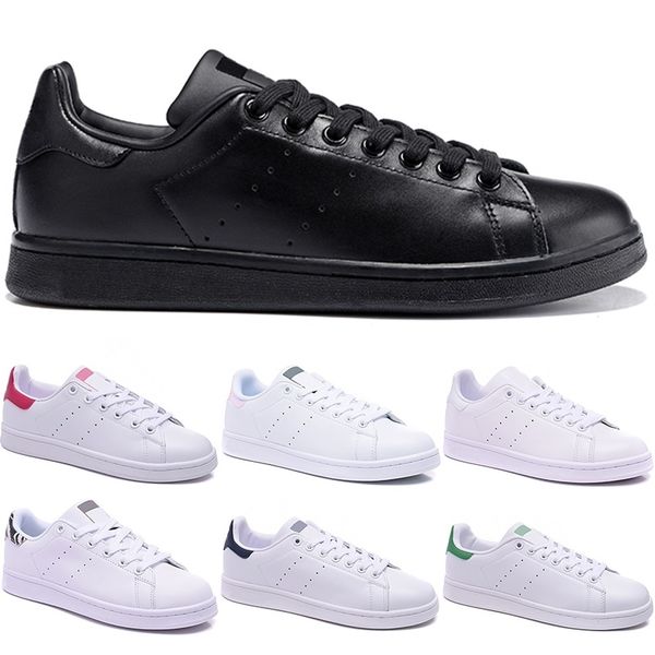 

2019 designer shoes stan men smith casual shoe women green black white red bule leather flats mens sports sneakers size 36-44