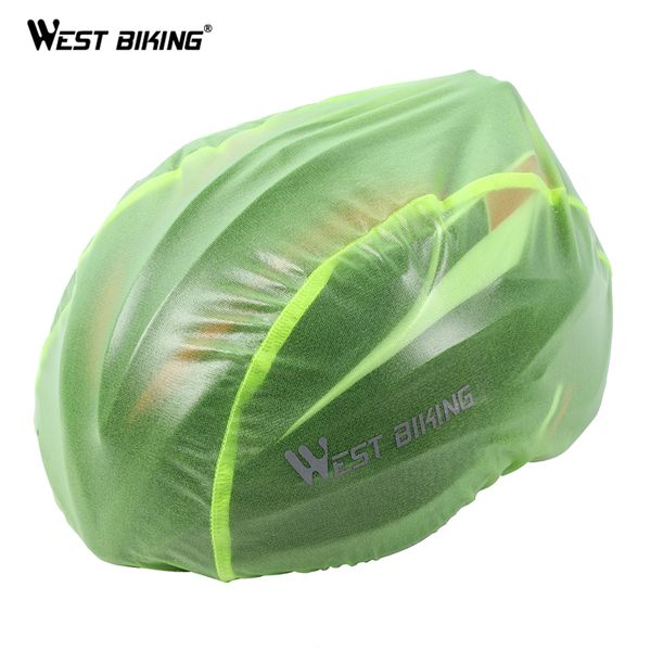 

west biking ultralight bicycle helmet cover waterproof reflective dustproof rain cover mountain road bike cycling helmet covers