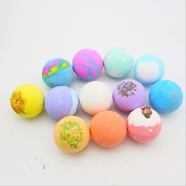

sea salt bath ball 60g/pc skin care body beauty spa essential oil set multi bubbles personal bathing bomb balls charcoal soap