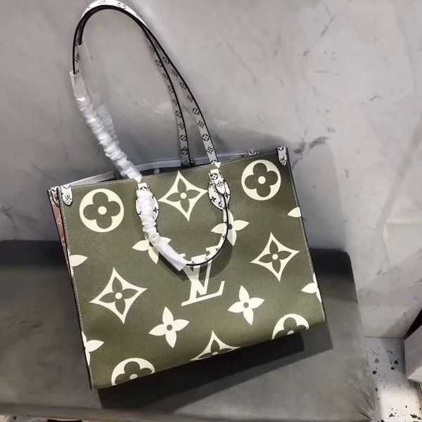 

women shoulder bag with a clutch wallet 44569-40cm two-tone genuine leather shopping tote full colors interior 40995-34cm good price