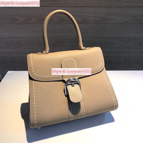 

7a llady's handbag high-end custom quality handbag fashion business casual style metal accessories with long shoulder beigee