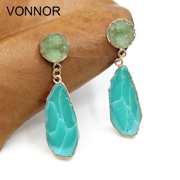 

vonnor earring for women fashion drop earrings resin stone pendant earrings jewelry dropshipping, Silver