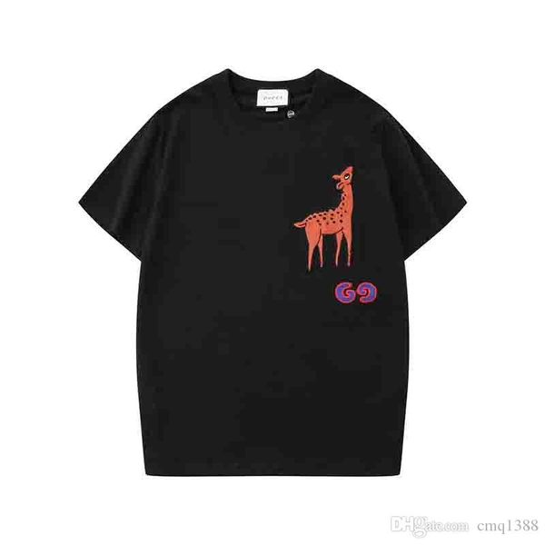 

2020 luxury europe paris embroidery fashion print t-shirt men women fashion hip hop short sleeve cotton casual mens tee shirts s-xxl, White;black