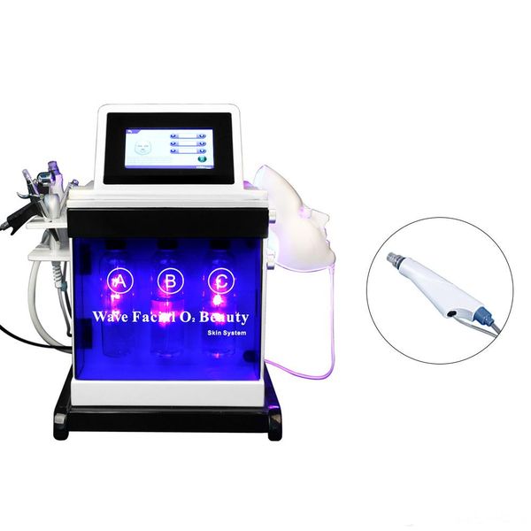 

5 in 1 diamond peeling and water jet aqua facial rf hydra dermabrasion oxygen therapy facial machine face care device