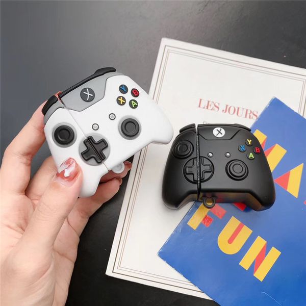 

cartoon video game controller wireless bluetooth earphone case for apple airpods 2 silicone charging headphones case box