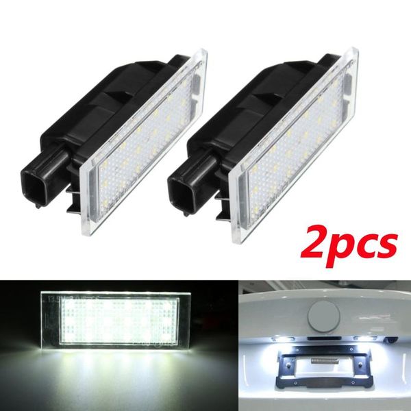 

1x/2x car led license plate light number plate lamp #8200480127 for clio laa megane clio espace twingo
