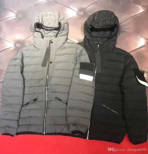 

mens winter jacket new double-sided cloth comfortable breathable fashion down jacket classic wild winter jacket white down, Black