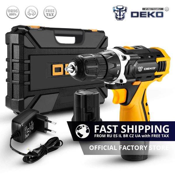 

factory outlet deko new banger 12v loner 16v sharker 20v electric drill home diy cordless drill