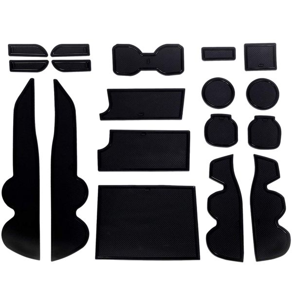 

18 pcs anti-dust non-slip cup and doormat center liner accessories for tacoma 2016 2017 2018 2019