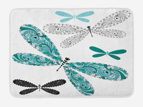 

dragonfly doormat ornamental dragonfly figures with lace and damask effects artsy image home decoration door floor mat rugs
