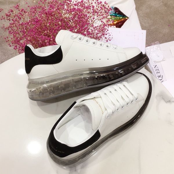 

platform 2020 latest fashion luxury casual sports shoes wild basketball couple shoes crystal air cushion bottom04#, Black